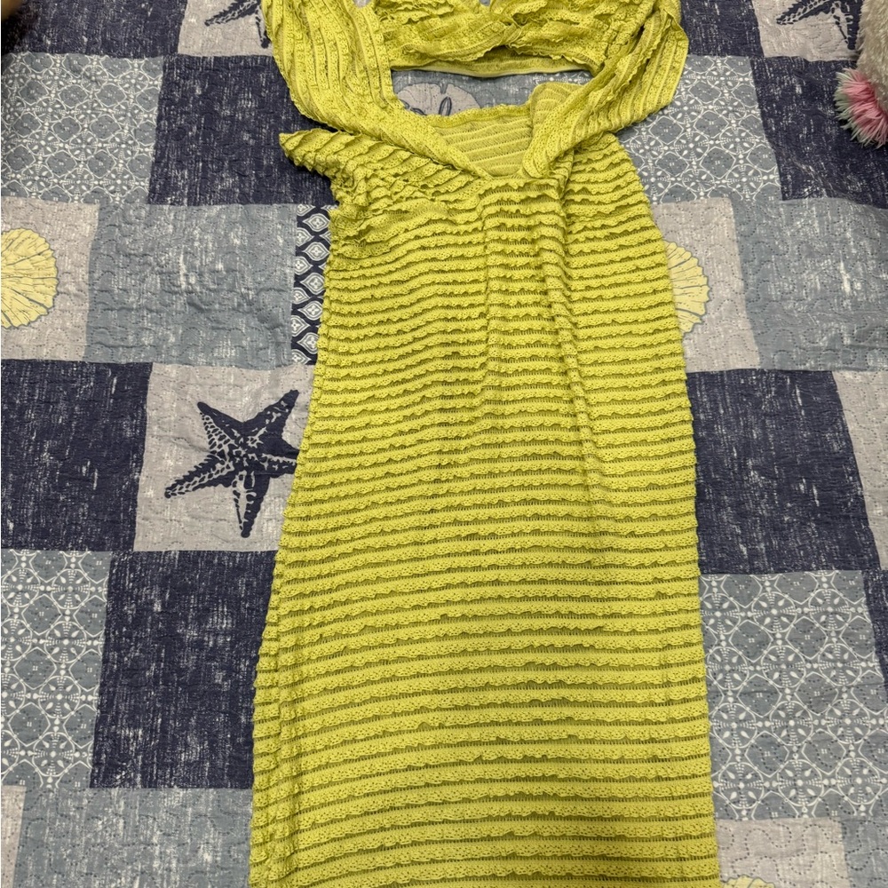Charming Lime Green Kids Dress
